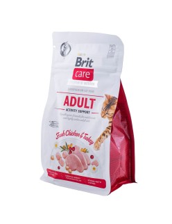 Katzenfutter Brit Care Grain Free Activity Support Adult Erwachsener Huhn Truthahn 400 g