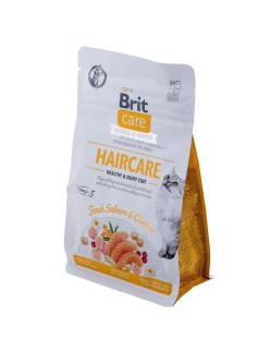 Katzenfutter Brit Care Grain Free Haircare Healthy & Shiny Coat Erwachsener Huhn Lachsfarben 400 g