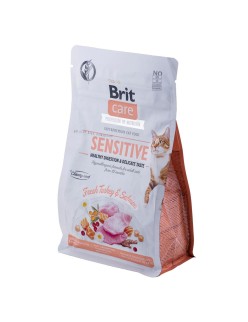 Katzenfutter Brit Care Grain-Free Sensitive Erwachsener Lachsfarben Truthahn 400 g