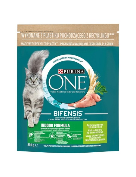 Comida para gato Purina One Bifensis Adult Indoor Adulto Peru 800 g