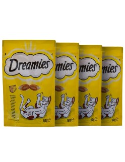 Snack para Gatos Dreamies Variety 12 x 60 g Pollo Salmón Queso