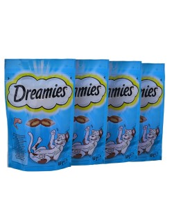Snack para Gatos Dreamies Variety 12 x 60 g Pollo Salmón Queso