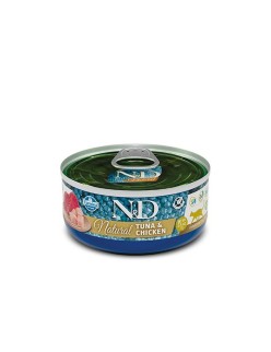 Katzenfutter Farmina N&D Natural Huhn Thunfisch 140 g