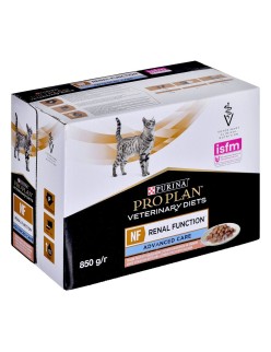 Comida para gato Purina Feline Veterinary Diets NF Renal Function Salmón 10 x 85 g