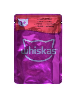 Comida para gato Whiskas Classic Meals Pollo Ternera Cordero Aves 80 x 85 g