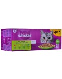 Katzenfutter Whiskas Mix Favourites in jelly Huhn Lachsfarben Thunfisch Rindfleisch 40 x 85 g