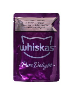 Comida para gato Whiskas Pure Delight Pollo Pavo Pato Aves 40 x 85 g