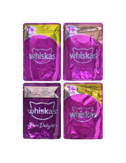 Katzenfutter Whiskas Pure Delight Huhn Truthahn Ente Vögel 40 x 85 g