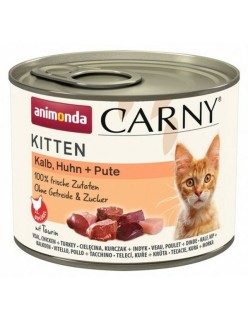 Comida para gato Animonda Carny Kitten Pollo Pavo Ternera 200 g