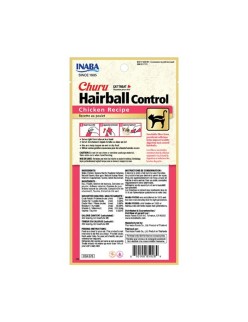 Snack para Gatos Inaba Churu Hairball Control Pollo 4 x 14 g