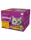 Cibo per gatti Whiskas Poultry Feast Pollo Tacchino Anatra Uccelli 24 x 85 g