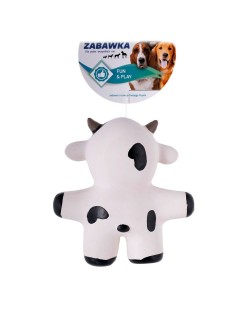 Juguete para perros Hilton Cow Blanco Negro Látex