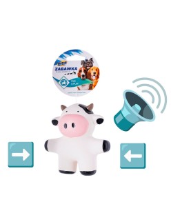 Juguete para perros Hilton Cow Blanco Negro Látex