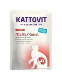 Comida húmida Kattovit Diet Niere/Renal 12 x 85 g
