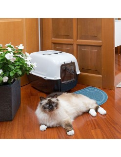 Cat Litter Box Ferplast Black Plastic 39,5 x 52,5 x 38 cm