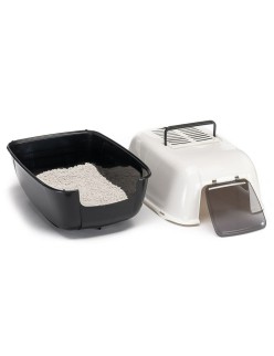 Cat Litter Box Ferplast Black Plastic 39,5 x 52,5 x 38 cm