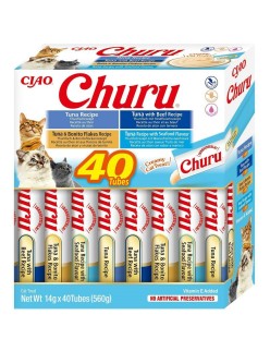 Collation pour Chat Inaba Churu Variety box Tuna Poisson