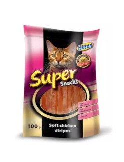Snack para Gatos Hilton Soft chicken stripes Pollo 100 g