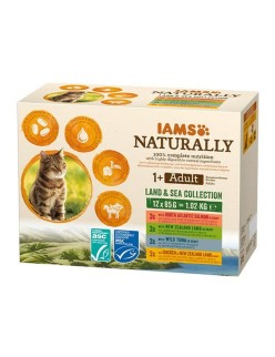 Katzenfutter Eukanuba Naturally Adult Fisch 12 x 85 g