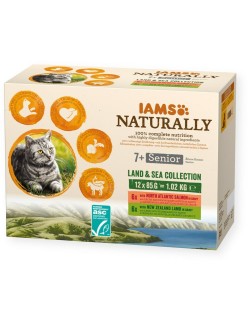 Katzenfutter Eukanuba Naturally Senior Fisch 12 x 85 g