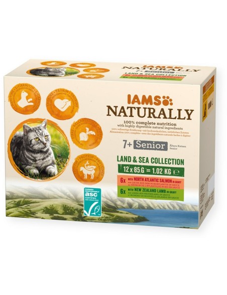 Katzenfutter Eukanuba Naturally Senior Fisch 12 x 85 g