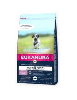 Futter Eukanuba Puppy large breed grain free ocean fish Fisch 3 Kg
