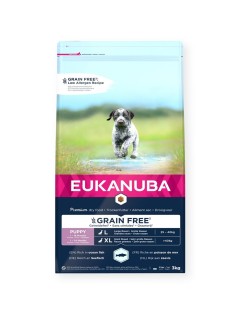 Futter Eukanuba Puppy large breed grain free ocean fish Fisch 3 Kg