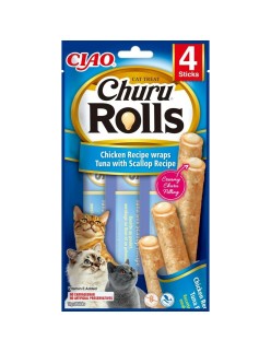 Snack für Katze Inaba EU732 Huhn Thunfisch Fisch 4 x 10 g