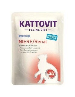 Comida para gato Kattovit Niere/Renal Duck 85 g