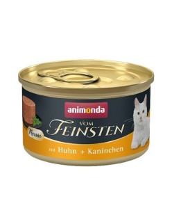 Katzenfutter Animonda Vom Feinsten Mousse Pollo y Conejo Huhn Hase 85 g