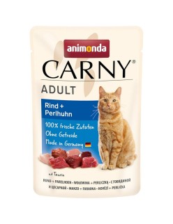 Katzenfutter Animonda Carny Adult Beef and guinea fowl Rind und Kalbfleisch 85 g