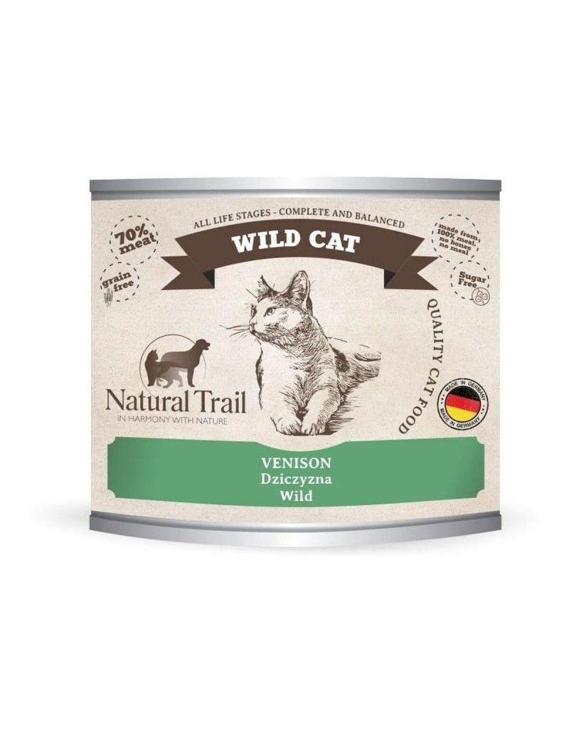 Katzenfutter NATURAL TRAIL Wild Cat Venison 200 g