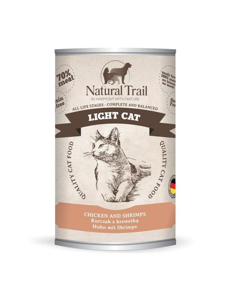 Comida para gato NATURAL TRAIL Light Cat Chicken Pollo 400 g