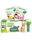 Comida para gato ANIMAL ISLAND Beef and chicken 40 x 85 g