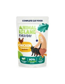 Comida para gato ANIMAL ISLAND Beef and chicken 40 x 85 g