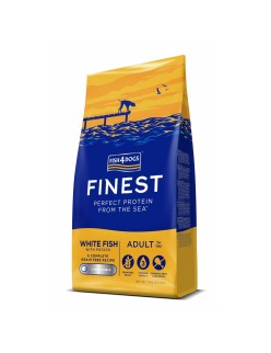Pienso FISH4DOGS Finest Ocean White fish M/L Pescado 12 kg