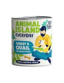 Comida húmeda ANIMAL ISLAND Everyday Turkey Pavo 800 g