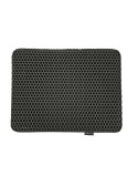 Tapis de Litière pour Chat Diamentiq                                 Noir EVA (1 Pièce)