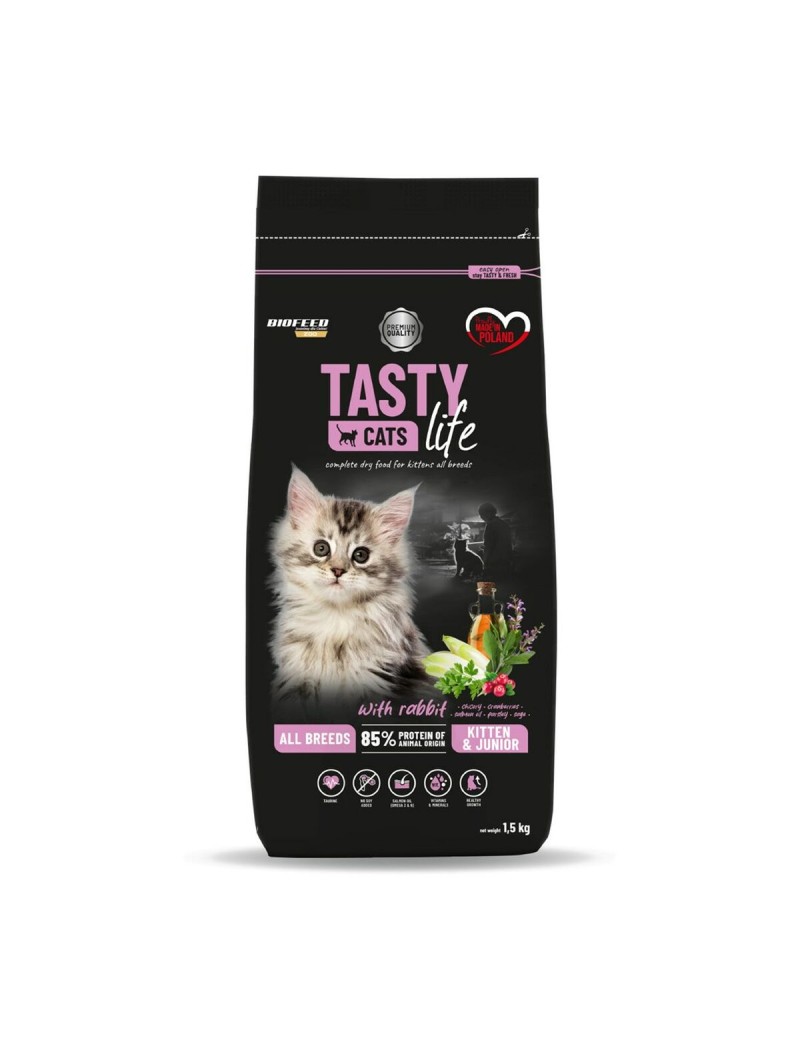Comida para gato Biofeed Tasty Cats Life Conejo 1,5 Kg