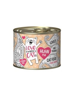 Katzenfutter LOVE IS WHERE A CAT IS 2191040 Huhn 200 g