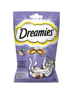 Snack para Gatos Dreamies Golosinas Pato 60 L 60 g