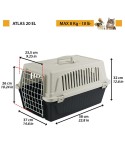 Carrier Ferplast Atlas 20 EL White Black Steel Plastic