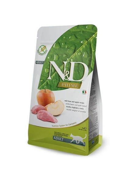 Comida para gato Farmina N&D CAT PRIME Adulto Manzana Jabalí 5 kg