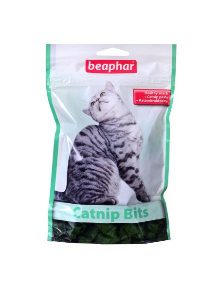 Snack para Gatos Beaphar Catnip Bits 150 g Golosinas Hierba gatera Carne