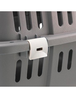 Transportín Ferplast Jet Blanco Gris Multicolor Plástico