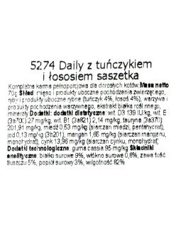 Comida para gato Almo Nature Nature Daily Salmón Atún 70 L 70 g