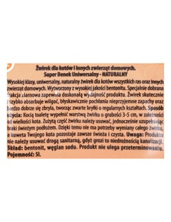 Arena para Gatos Super Benek Universal 5 L