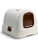 Bac à litière pour chats Curver 2068962 Bronze 3,5 x 3,5 x 1 cm Résine Plastique