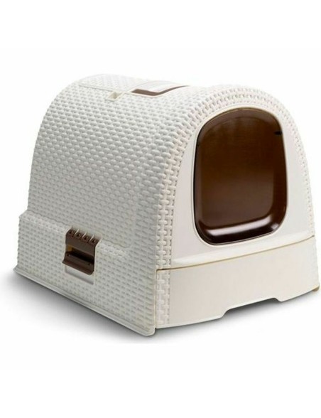 Katzentoilette Curver 2068962 Bronze 3,5 x 3,5 x 1 cm Harz Kunststoff