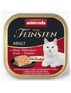 Comida para gato Animonda Vom Feinsten Pollo Ternera 100 g 100 L